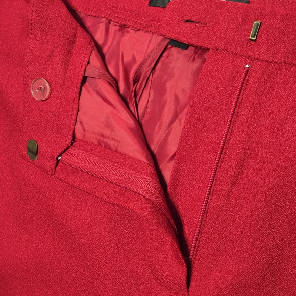 Kasper Bold Red Women's Pants - Picture 6 of 13